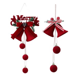 1 Pièce De Décorations De Fête De Noël Rouges Floquées h5 Image5