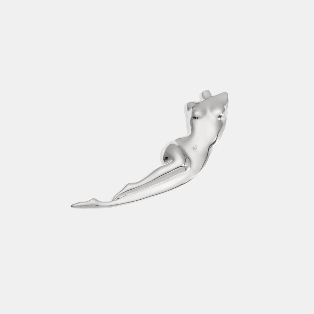 Broche En Acier Inoxydable Doré, Sculpture De Corps Humain (1 Pièce) Image4