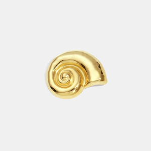 Broche En Acier Inoxydable Doré, Étanche, En Forme De Coquillage (1 Pièce). h5