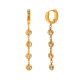 Boucles d'oreilles à pampilles en zircon - Or