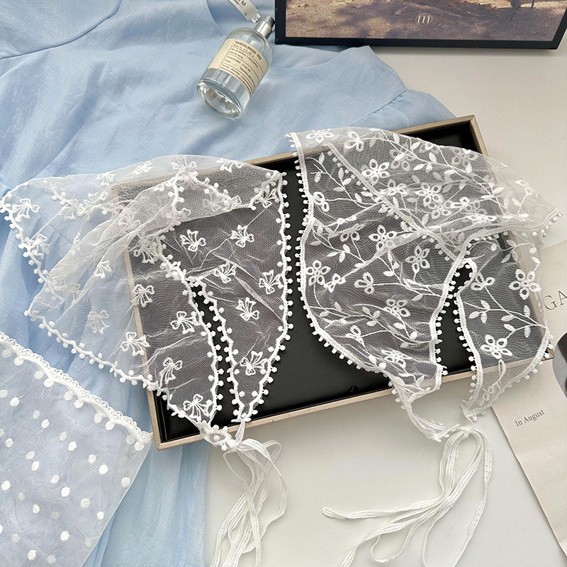 1 Bandeau Romantique En Polyester Pour Femme Avec Dentelle Et Fleurs Image3