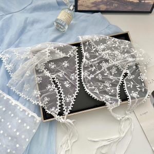 1 Bandeau Romantique En Polyester Pour Femme Avec Dentelle Et Fleurs h5 Image3