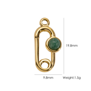 Pendentif Femme Étanche En Acier Inoxydable, Forme Irrégulière, À Monter Soi-Même (1 Pièce) h5 