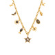 P081-Collier DIY en or 42+5cm