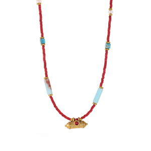 Collier De Perles Vintage Pour Femme, 1 Pièce, Pierres Naturelles De Couleurs Mélangées h5 Image6