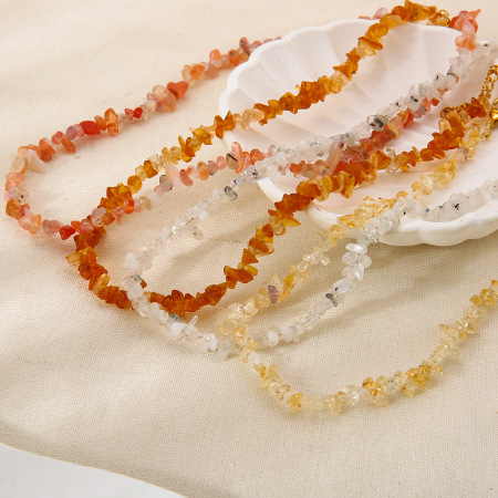 Ensemble de bijoux pour femmes, 1 pièce, perles de forme irrégulière, pierres naturelles 2