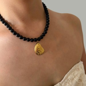 Collier Pendentif En Perles De Verre 1 Pièce h5 Image5