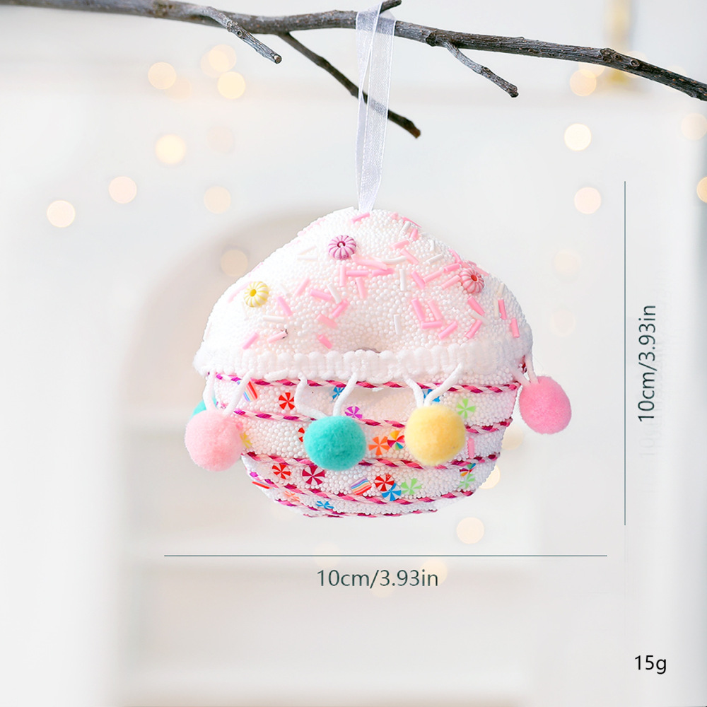 1 Pièce De Décorations Alimentaires De Noël En Mousse De Polyuréthane Blanche Pour Fêtes 