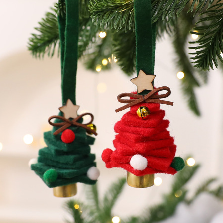 1 sapin de Noël classique en feutrine de laine - Fournitures de fête 2