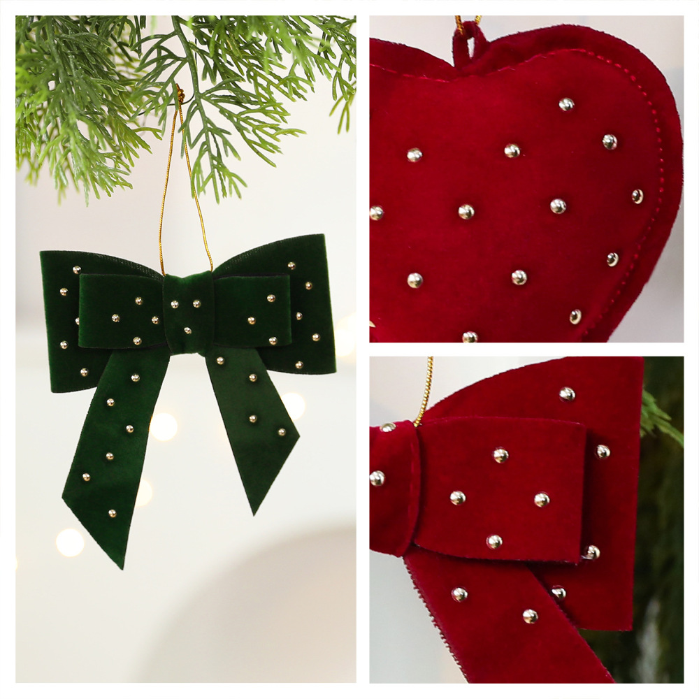 1 Pièce Nœud Papillon Et Cœur De Noël En Polyester Pour Articles De Fête Pour Femmes Image4