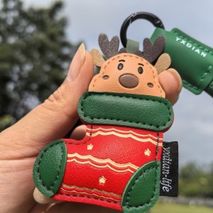 1 Breloque De Sac En Cuir De Noël Mignonne h5 Image4
