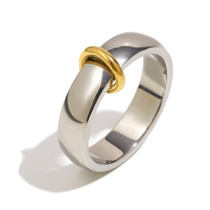 Bague Minimaliste Pour Femme, Collection Daily Circle, En Acier Inoxydable Étanche (1 Pièce). h5 