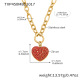 TXP450-Collier Coeur Rouge 40+5cm Image2