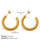 Grandes boucles d'oreilles en or Image5