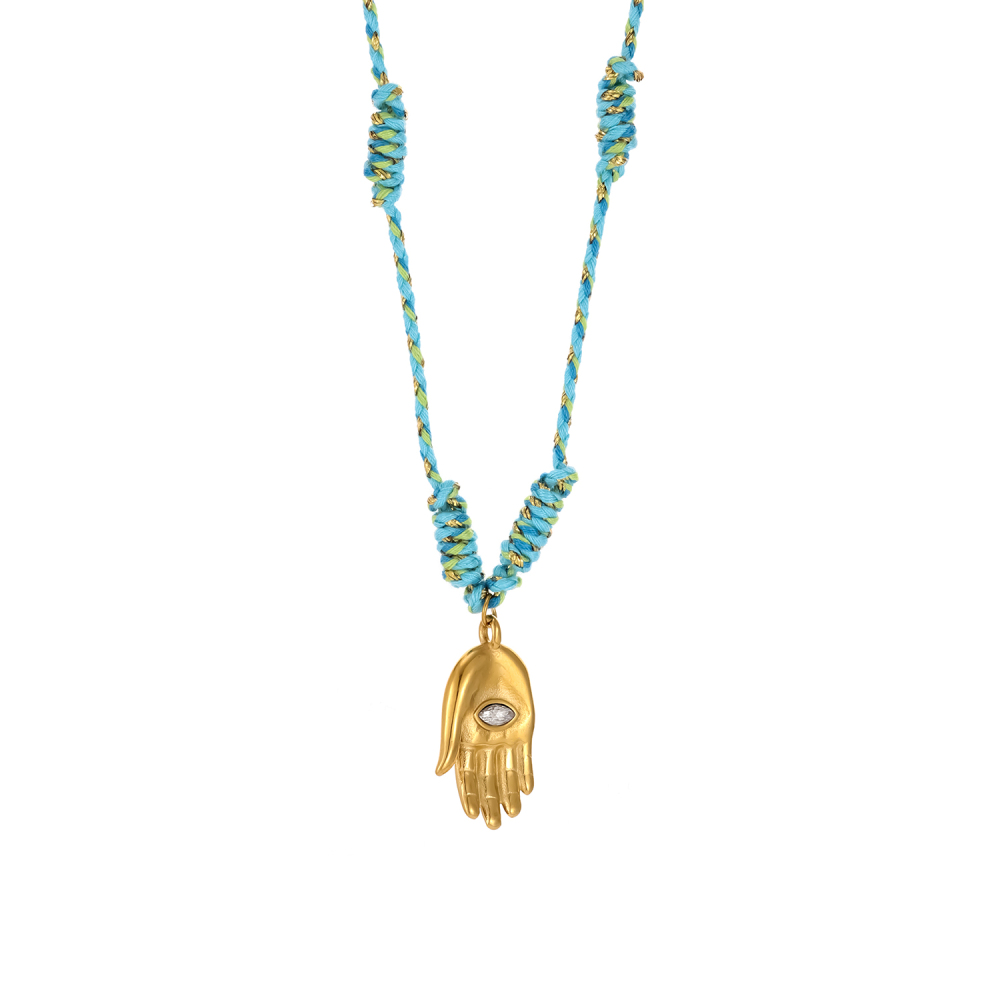 Collier Pendentif Femme Délicat En Acier Inoxydable Étanche, Motif Soleil (1 Pièce) Image3
