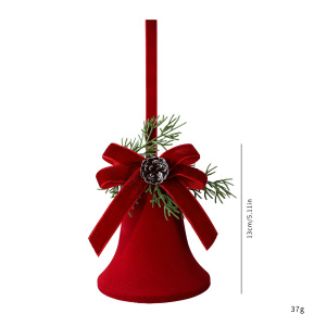 1 Pièce De Décorations De Fête De Noël Rouges Floquées h5