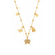 P1712-Collier pendentif DIY en or 40+5 cm 