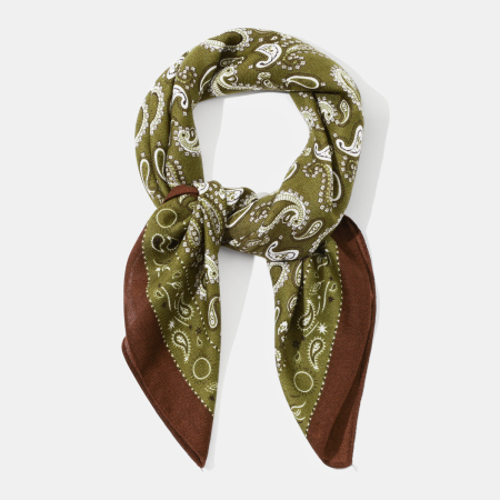 Bandana rétro en polyester à motif cachemire de couleurs mélangées, 1 pièce 2