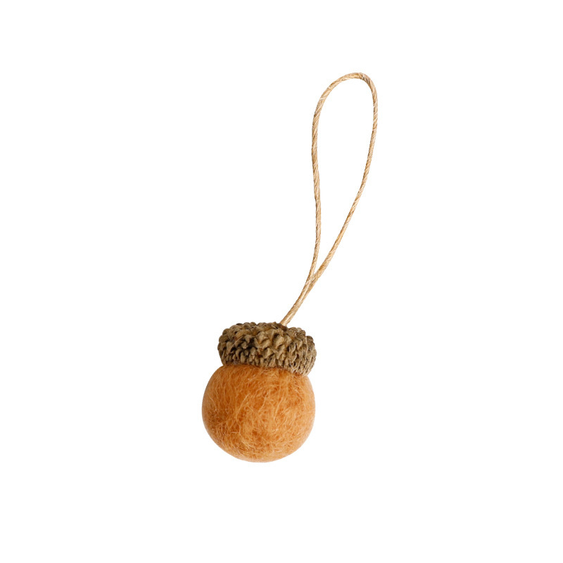 1 Pièce De Feutrine De Laine En Forme De Pomme De Pin De Noël - Fournitures De Fête h5Image4