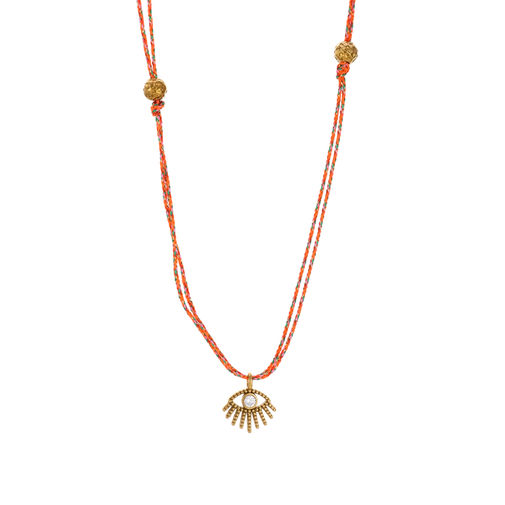 Collier Tressé Pour Femme En Acier Inoxydable Imperméable, De Forme Fantaisiste Et Irrégulière (1 Pièce) Image8
