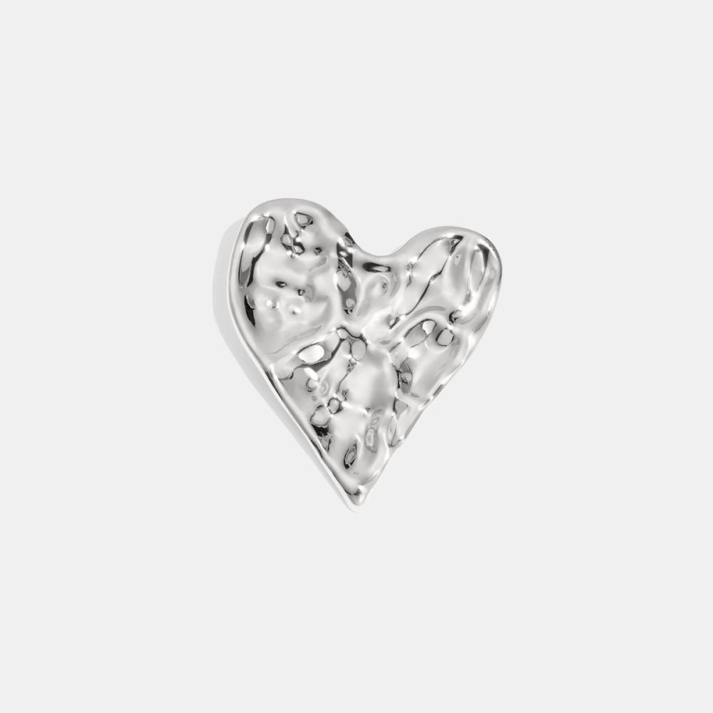 Broche En Acier Inoxydable Doré, Imperméable, En Forme De Cœur Et Marteau (1 Pièce). Image4