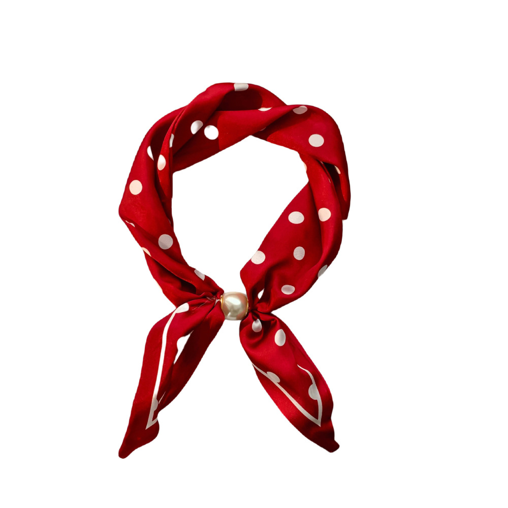 Bandana Luxueux En Polyester À Motif Cachemire Pour Femme, 1 Pièce Image4