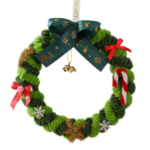 1 Pièce De Décorations De Fête De Noël Torsadées Faites À La Main En Polyester h5 Image5