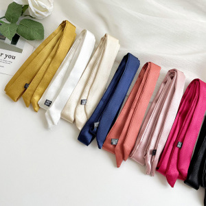 Bandana Élégant En Polyester De Couleur Unie Pour Femme, 1 Pièce h5 Image3