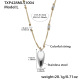 TXP428-Grand collier en acier 52+5cm Image3