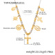 TXP435-collier assorti 41+5cm 