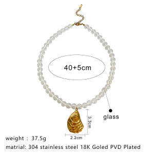 Collier Pendentif En Perles De Verre 1 Pièce h5 Image2