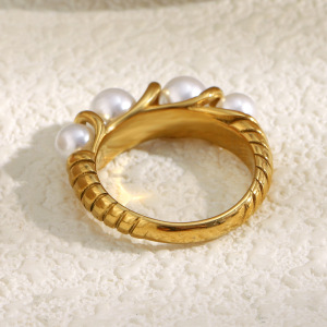 Bague Femme Daily Circle En Acier Inoxydable Étanche (1 Pièce) h5 Image3