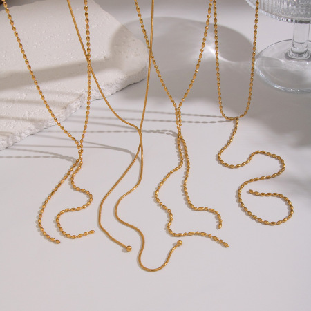 Collier étanche en acier inoxydable avec chaîne en forme de Y (1 pièce)