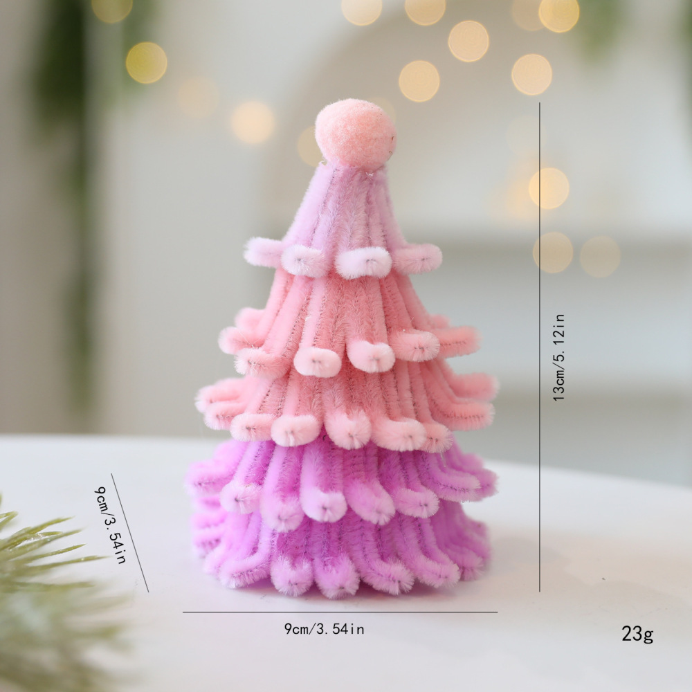 1 Pièce De Décorations De Fête De Noël Torsadées Faites À La Main En Polyester