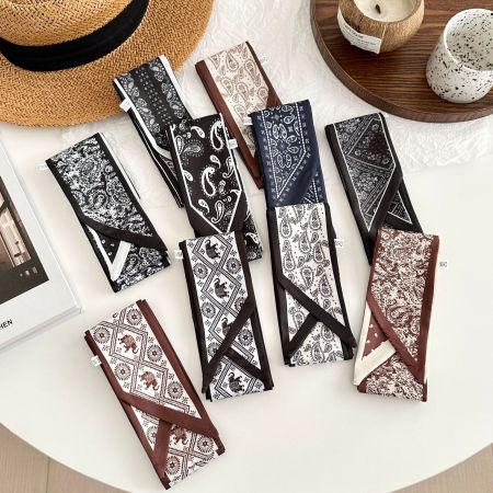 Bandana pour femme à motif cachemire bohème 1 pièce 2