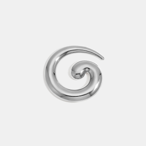 Broche En Acier Inoxydable Doré, Étanche, En Forme De Vortex (1 Pièce). h5 Image4