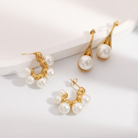 1 paire de boucles d'oreilles puces pour femme, collection Simple Series Daily Turtle, en acier inoxydable étanche.