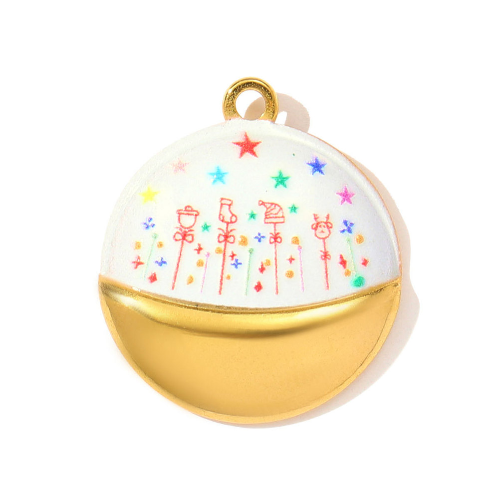 Pendentif Femme Vivid Fruit En Acier Inoxydable Étanche Couleur Or (1 Pièce)