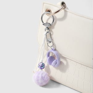 1 Mini Casque Audio, Peluche Porte-Clés Pour Sac h5 Image4