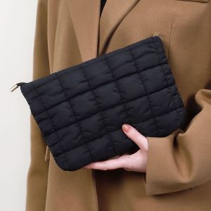 Trousse À Maquillage Pour Femme, Couleur Unie, En Forme De Nuage Froissé (1 Pièce) h5 Image3