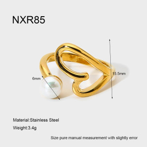 Bague Élégante Pour Femme, En Acier Inoxydable Doré, Forme Irrégulière, Étanche, En Forme D'Étoile. h5 