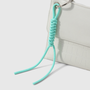 1 Breloque Pour Sac Femme En Polyester Tissé Torsadé, Couleur Unie h5 Image5