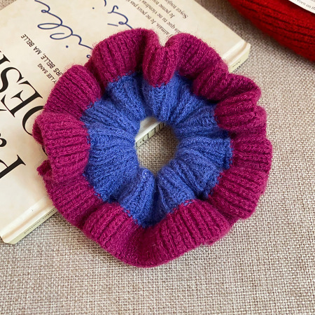 1 chouchou en forme de fleur de couleur assortie 2