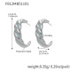 Boucles d'oreilles F812 en acier bleu goutte Image5
