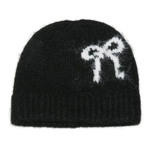Bonnet Tricoté En Rayonne Avec Nœud Papillon (1 Pièce) h5