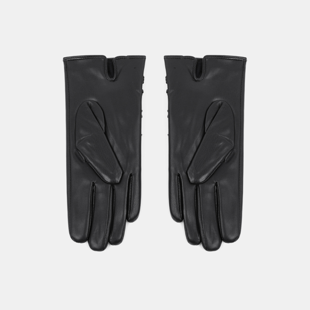 1 Paire De Gants Pour Femmes En Pu À Franges Style Punk Image3