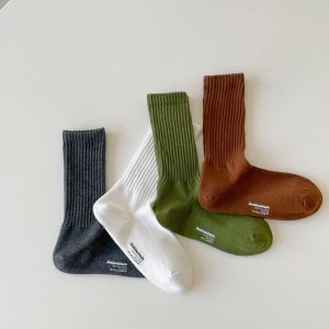 1 Paire De Chaussettes De Sport Polyvalentes - Chaussettes Mi-Mollet Décontractées En Coton À Motif Alphabet h5 Image2