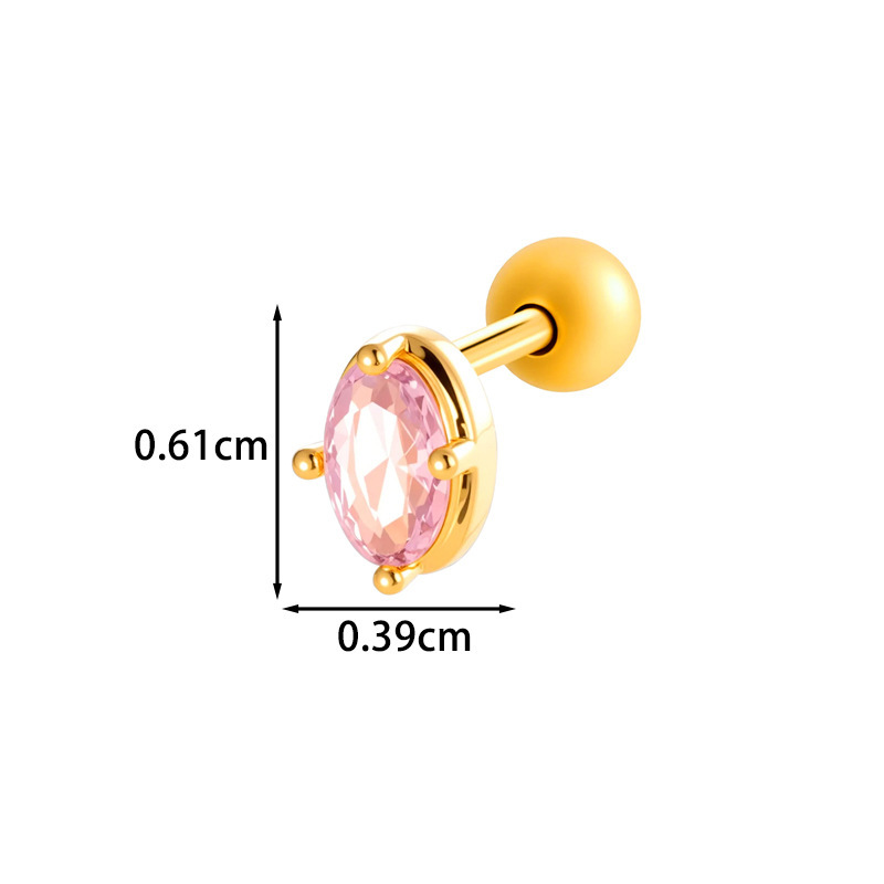 Boucles D'Oreilles Pendantes Délicates En Cuivre Et Zircon, Pour Femme (1 Pièce). Image2