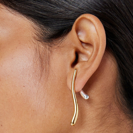 Boucles d'oreilles puces pour femme, couleur or et argent, en acier inoxydable étanche, portées au quotidien (1 paire).