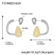 F319 - Boucles d'oreilles en acier vert matcha Image8